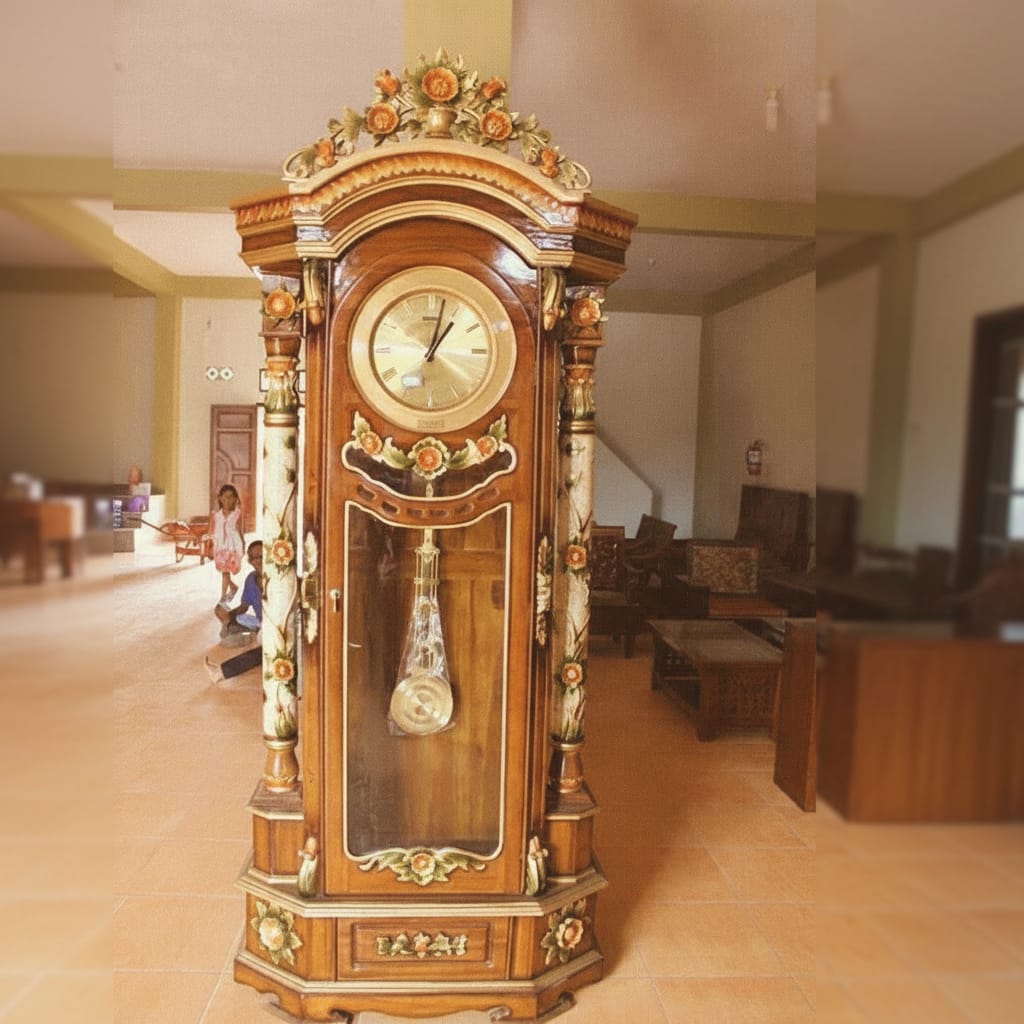 Harga Lemari Jam Jati Jepara Terbaru